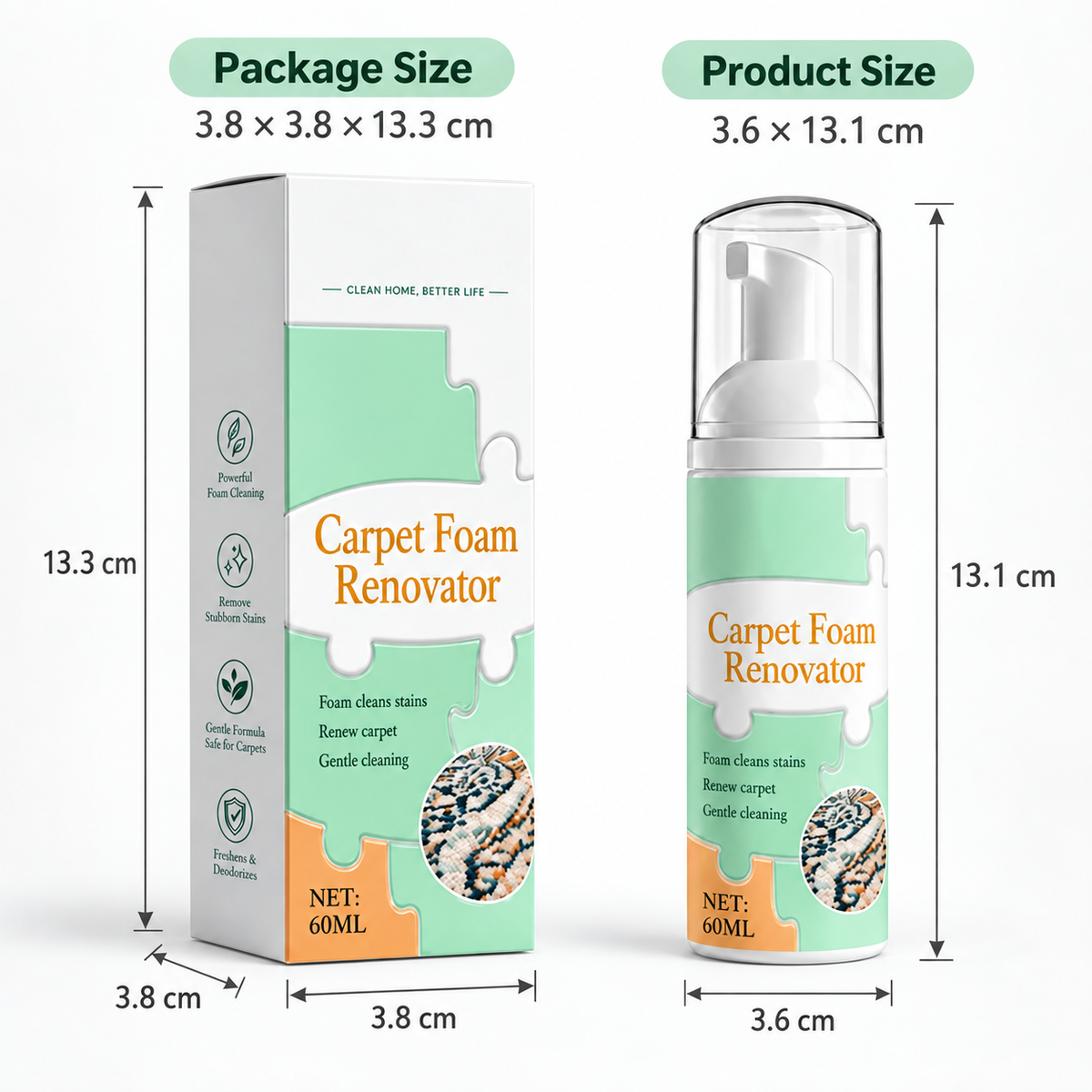 Stain Waterless Carpet Foam Renovator