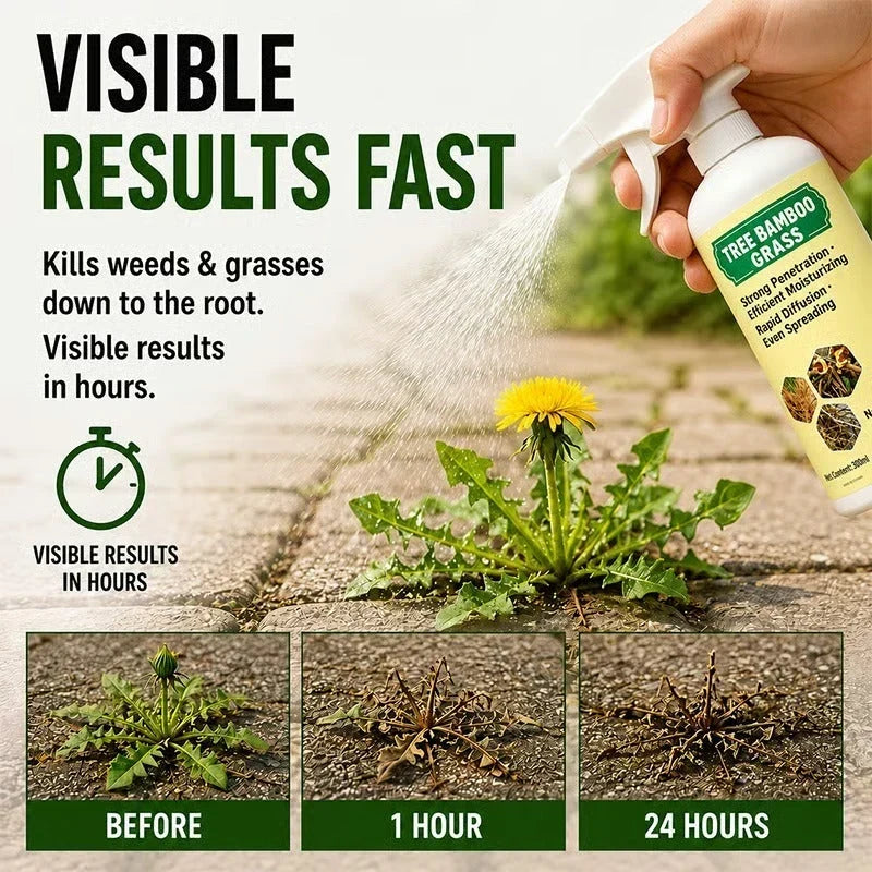 Fast-Acting Natural Weed & Grass Killer Spray