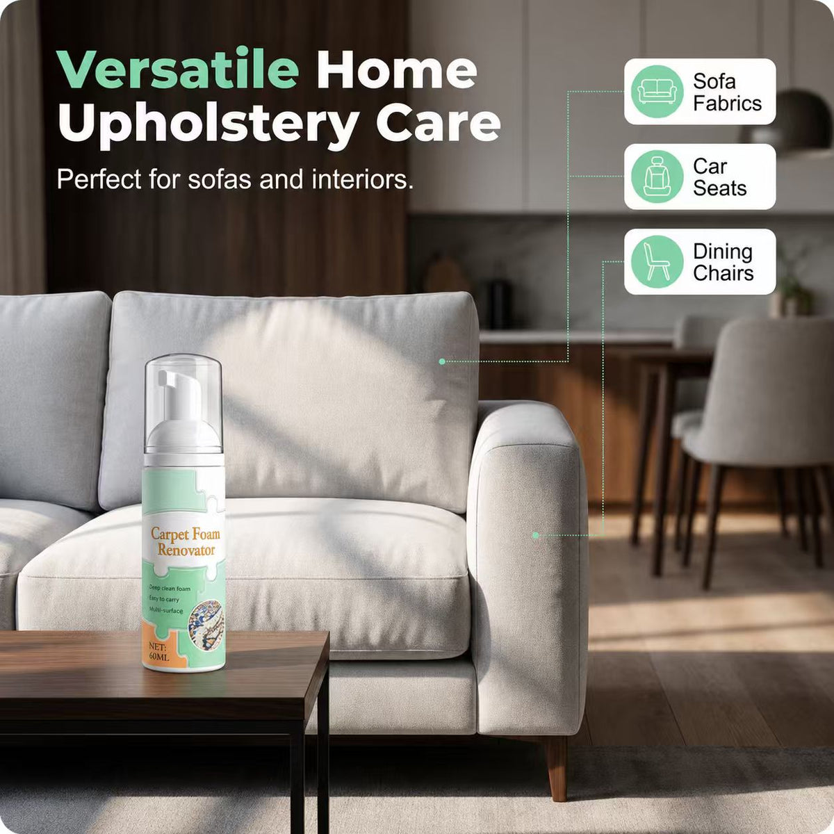 Stain Waterless Carpet Foam Renovator