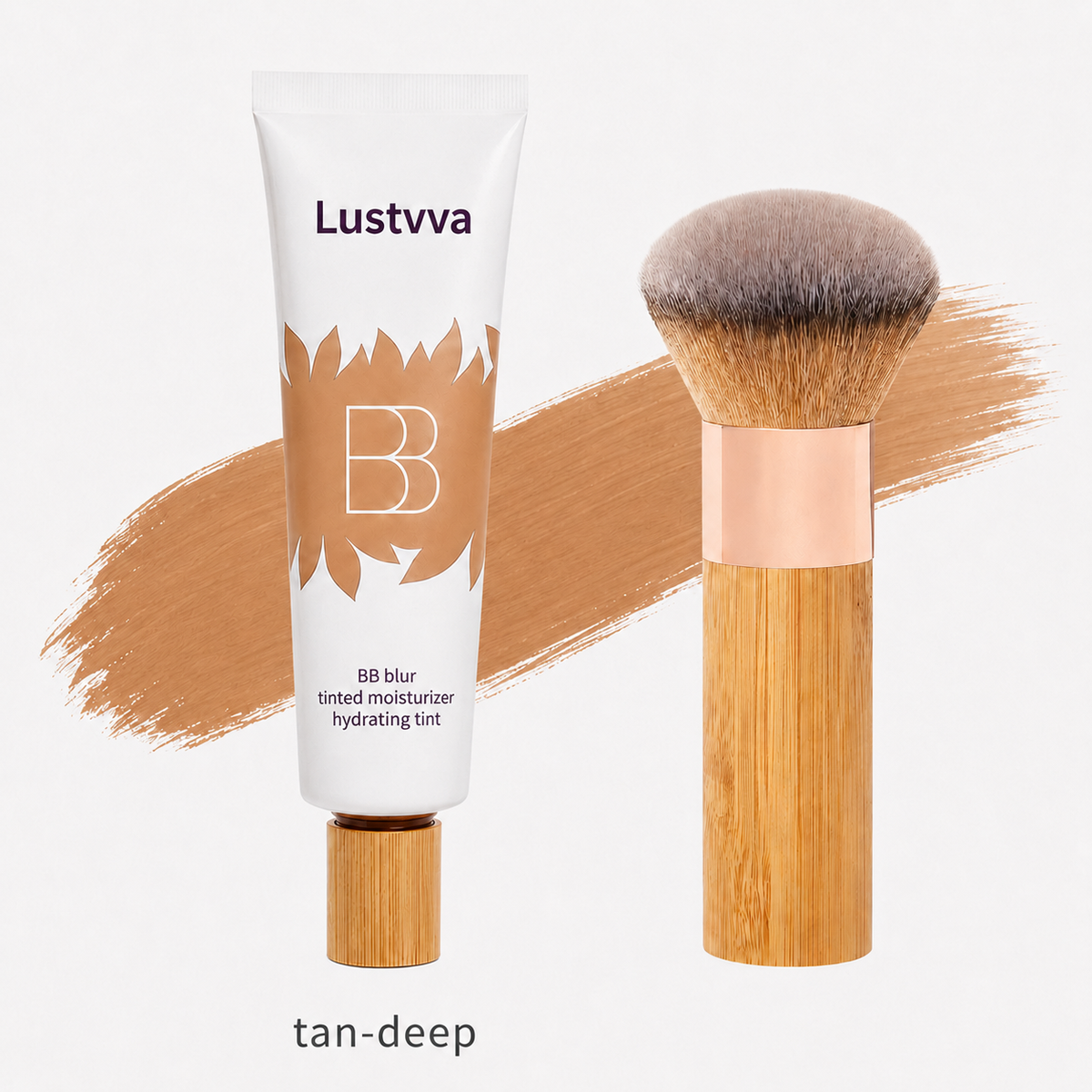 Lustvva™ BB Blur Tinted Moisturizer SPF 30 — Free Round Blending Brush Included