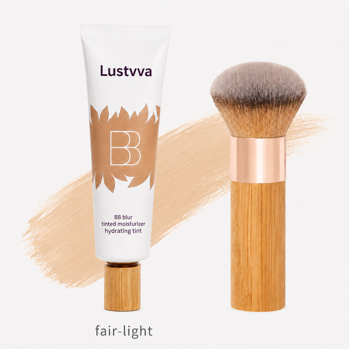 Lustvva™ BB Blur Tinted Moisturizer SPF 30 — Free Round Blending Brush Included