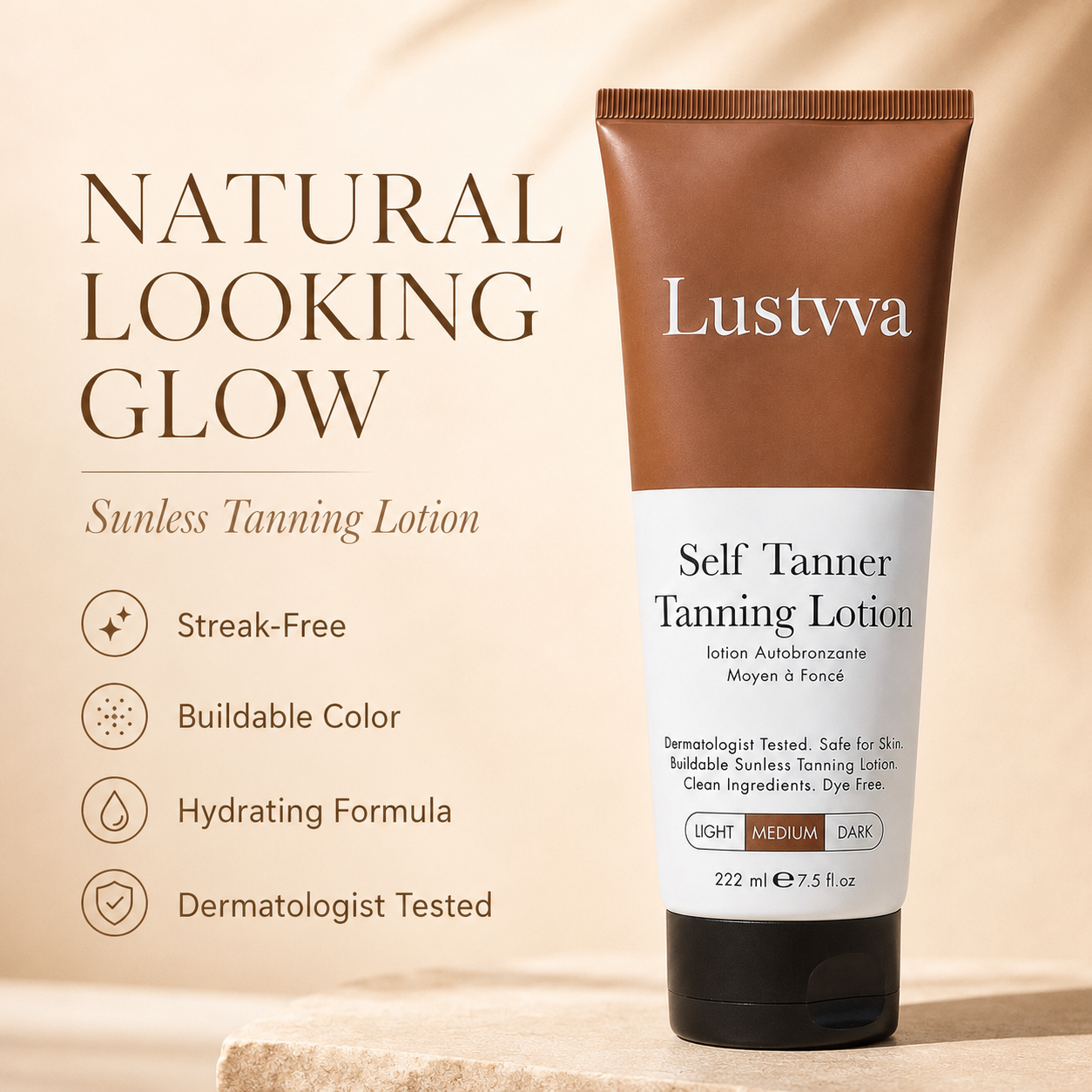 Lustvva™ Hydrating Self-Tanning Lotion