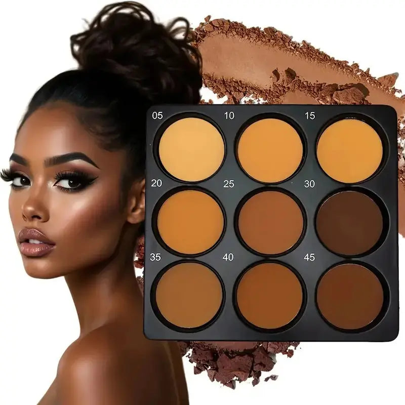 Lustvva™ 9-Color Foundation & Concealer Palette