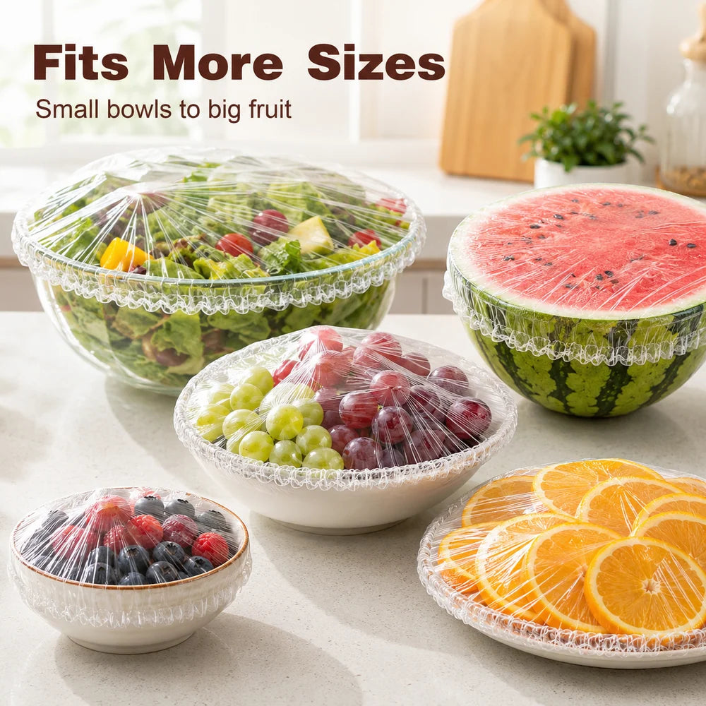 100PCS Disposable Stretch Food Covers