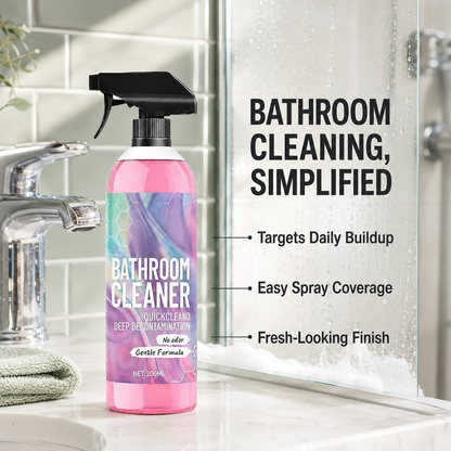 Bathroom Cleaner: Sparkle in Seconds, No Harsh Fumes