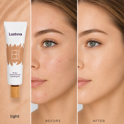 Lustvva™ BB Blur Tinted Moisturizer SPF 30 — Free Round Blending Brush Included