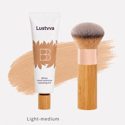 Lustvva™ BB Blur Tinted Moisturizer SPF 30 — Free Round Blending Brush Included
